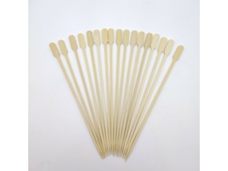 Brochetas de madera de bambú, multiusos para asar, frutas y más, bambú natural resistente al calor, 8.2 pulgadas (100 unidades)