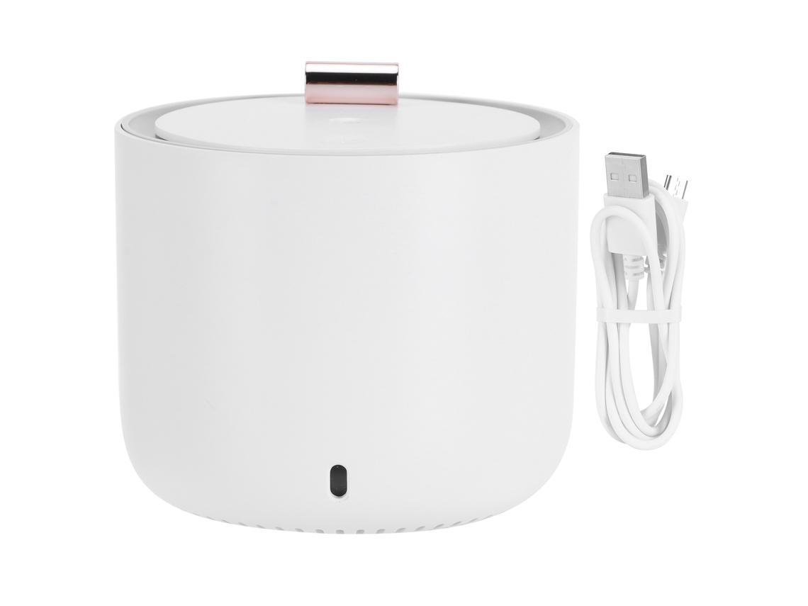 Humidificador de 350 ml con luz nocturna, mini humidificador con botón táctil y carga USB.