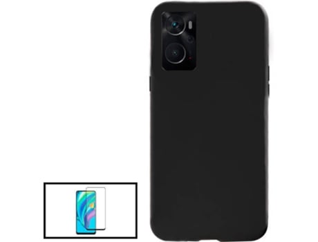 Kit Carcasa + Protector de Pantalla Oppo A76 GIFT4ME Negro