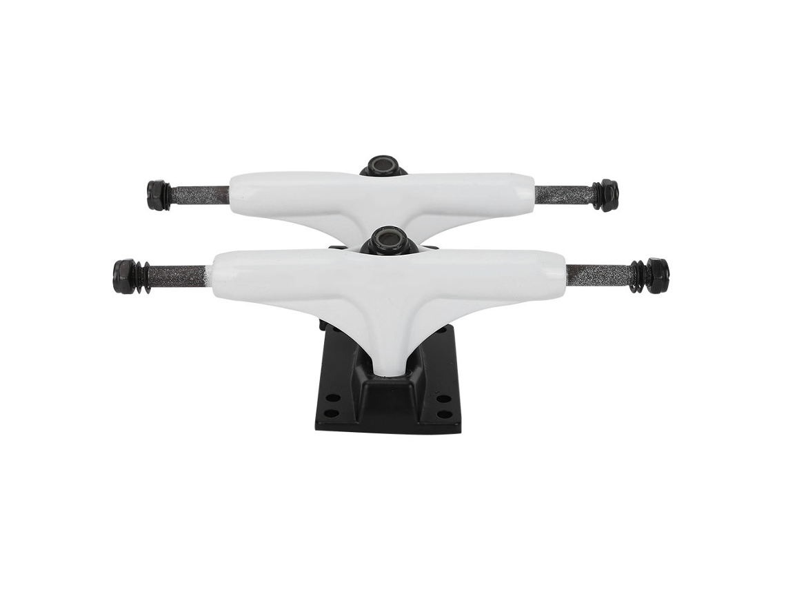 2 Piezas Soporte De Skateboard Puente Profesional De Aleación De Aluminio Magnesio 5 Pulgadas Blanco