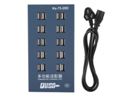 Cargador Hub Usb De 20 Puertos Para Transferencia De Datos De Alta Velocidad Y Carga Rápida