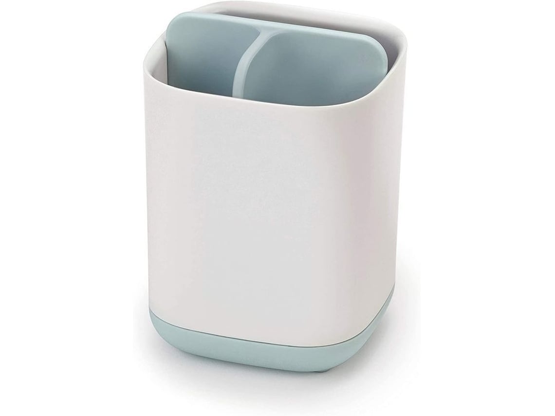 Soporte Para Cepillos De Dientes Easy-store Para Baño, Blanco/azul, Pequeño