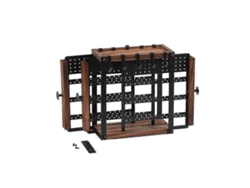 Joyero grande de madera maciza de primera calidad con dos cajones laterales para guardar joyas, collares y aretes. Hengjian