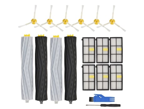 Accesorios de piezas de repuesto compatibles con Irobot Roomba 800 Series 850 860 861, cepillo giratorio, cepillos laterales, filtros
