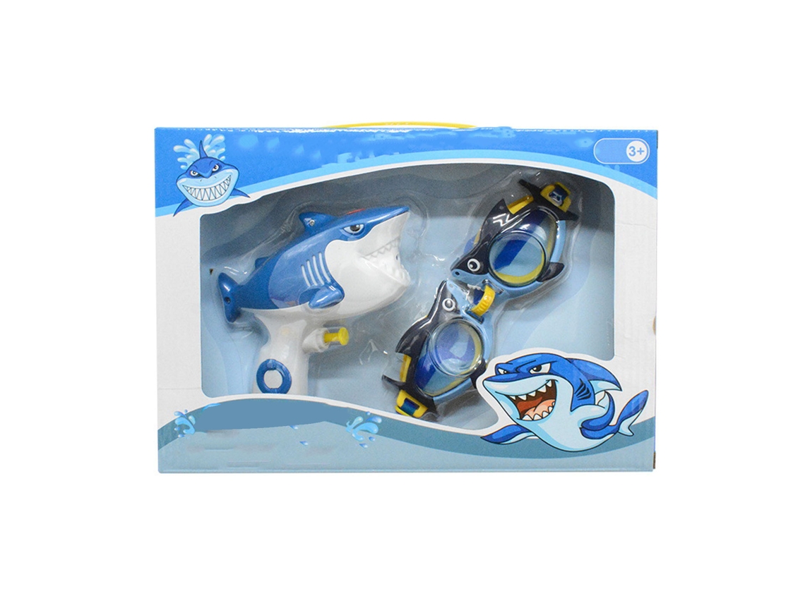 Mali Juguete Agua Spray Tiburón Animal Verano Playa Presión Dibujos Animados Plástico