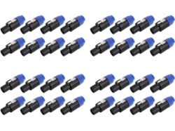 Lote De 32 Conectores Adaptadores De Cable De Audio Para Altavoces (4 Unidades)