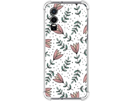 Carcasa para Vivo Y76 5G TUMUNDOSMARTPHONE Dibujos Antigolpes Flores 01 Multicolor