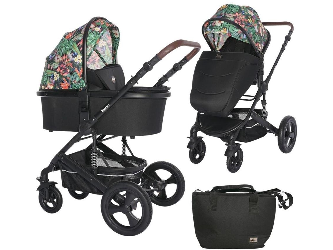 Carro de bebé dos piezas BOSTON hasta 22 Kg de LORELLI tropical flowers