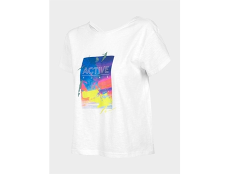 Camiseta de Mujer 4F Tsd (XS)
