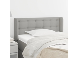 Cabecero De Tela Gris Claro 103x16x78/88 Cm