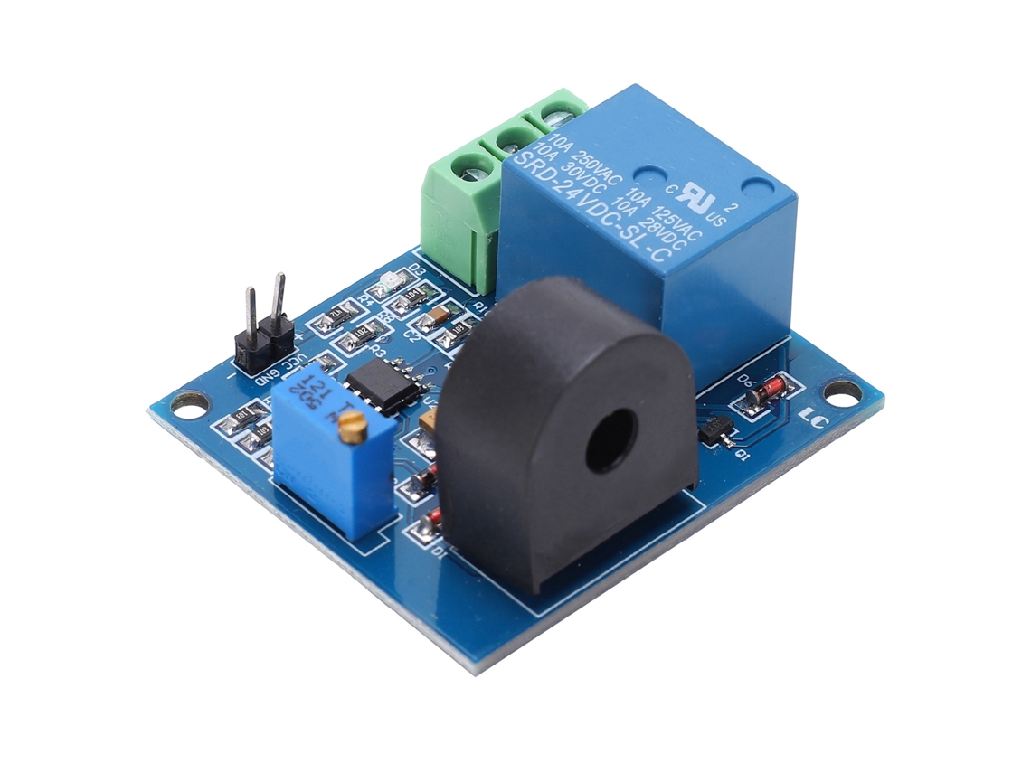 Módulo Sensor De Protección Contra Sobrecorriente Detección De Corriente Ac Relé 24v 5a 20hz~400hz