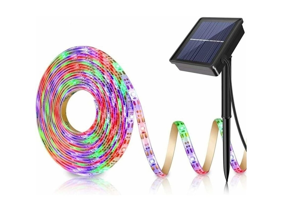 Tira de luces LED solares, 150 bombillas, 3 m, resistente al agua, para interiores y exteriores, jardines, terrazas, bodas, Navidad y dormitorios.