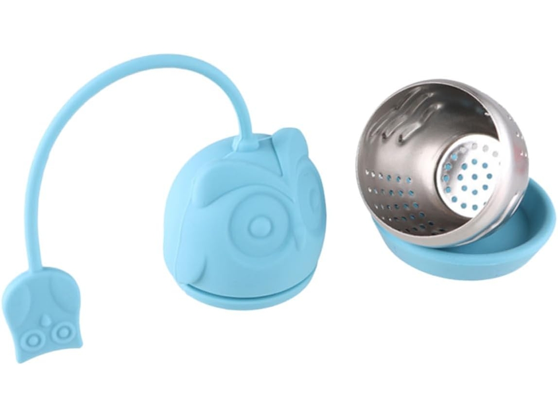 Infusor De Té Ecológico Con Forma De Búho De Acero Inoxidable 304 Y Silicona.