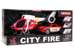 Conjunto de helicóptero de bomberos B.active