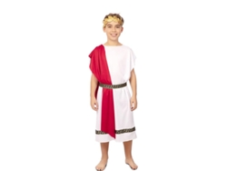 Disfraz de Emperador Romano con chal rojo para niño