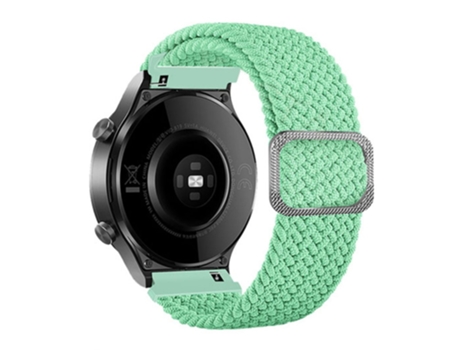 Correa de nailon 20mm para Samsung Galaxy Watch3 41mm/Garmin Forerunner 645/Huawei Watch GT 2 42mm - verde claro