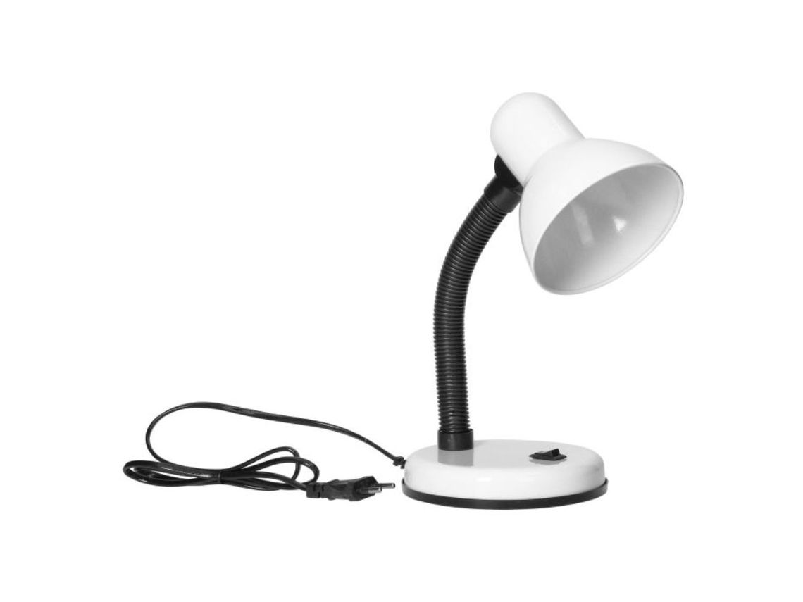 Lámpara de escritorio Virone E27 10w IP20 blanca