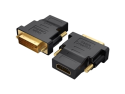 Adaptador Cablecreation Dvi A Hdmi, Paquete De 2, Bidireccional, Conector Dvi Macho A Hdmi Hembra, Compatible Con 1080p, Plug And Play.