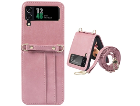 Funda para Samsung Galaxy Z Flip 4 AVIZAR Piel Dorado