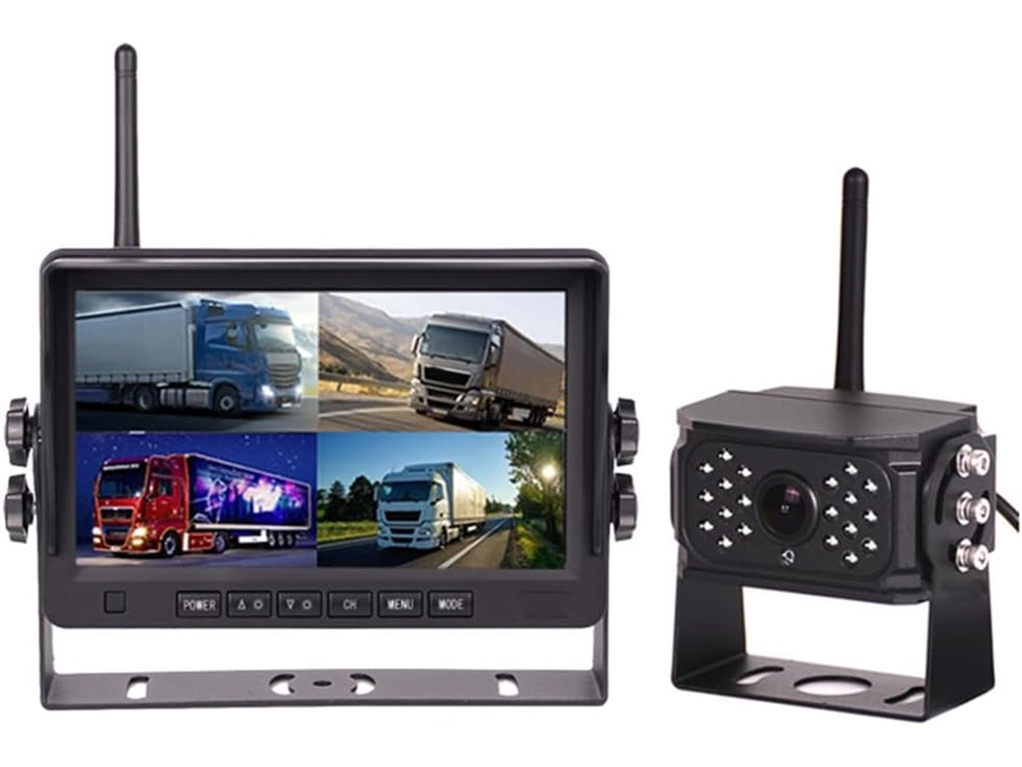 Sistema De Cámara De Visión Trasera Con Cable Para Uso Recreativo, Con Pantalla Ips De 17,8 Cm Y Grabadora De Vídeo Para El Vehículo.