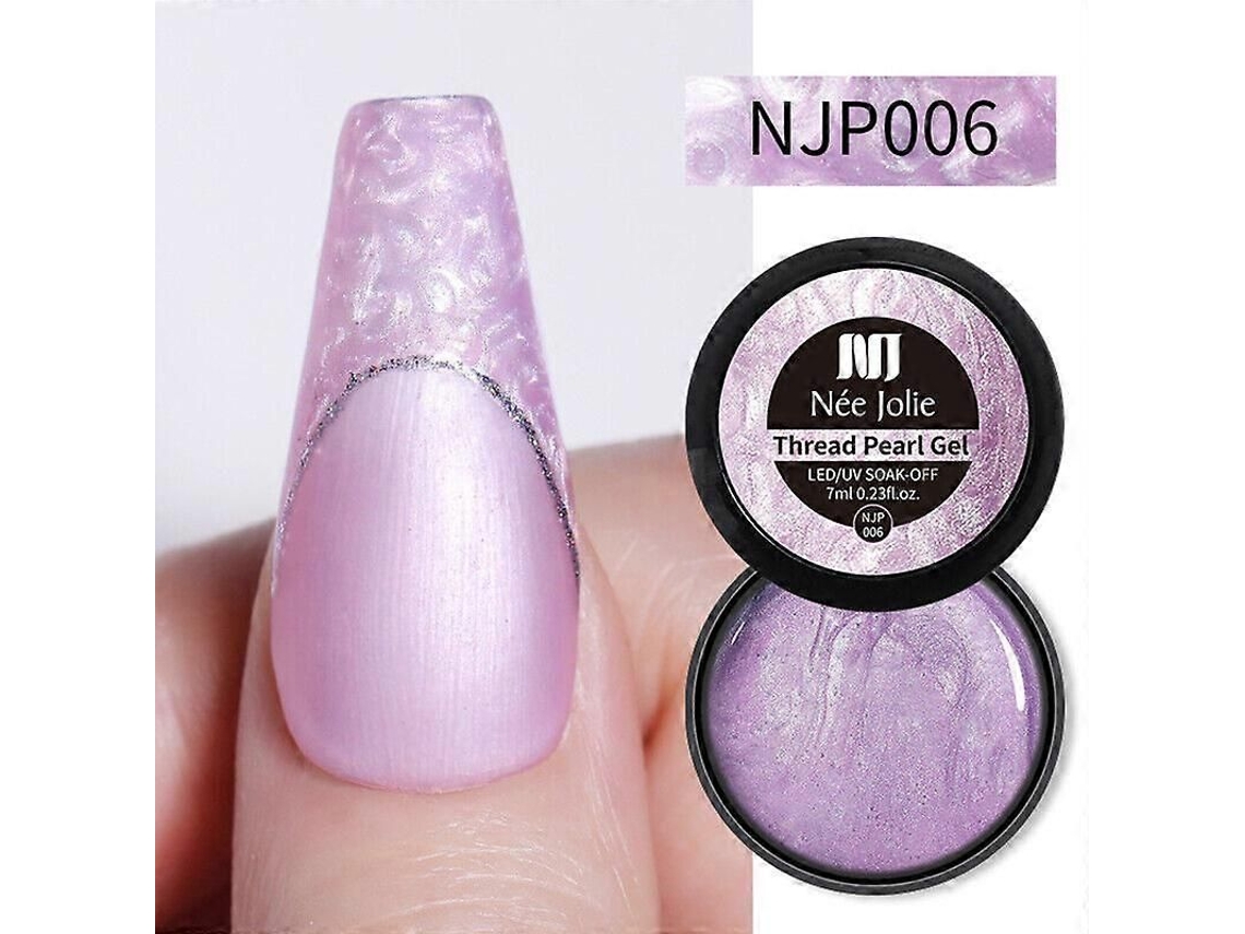 Esmalte de uñas en gel Thread Pearl semipermanente, removible con gel UV LED GOKOCO