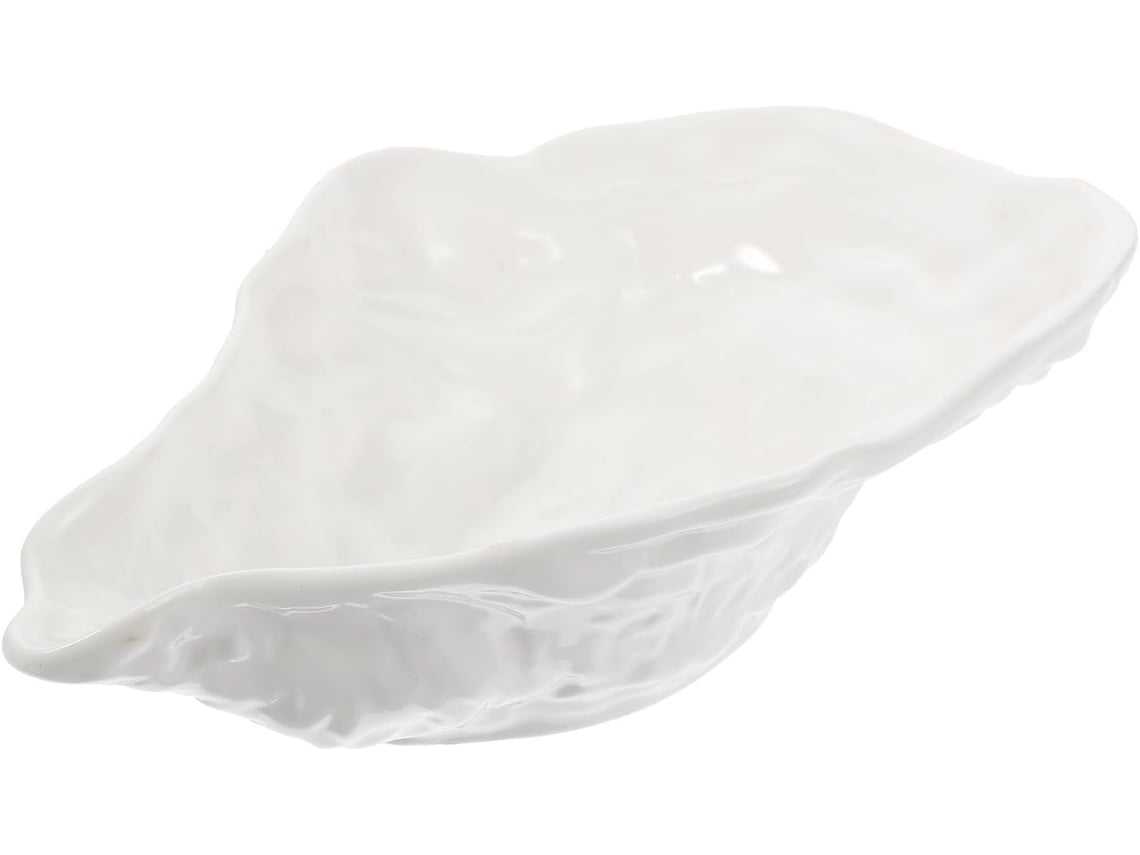 Tigela Criativa De Cerâmica Branca Para Salada E Mingau, Fácil De Limpar.