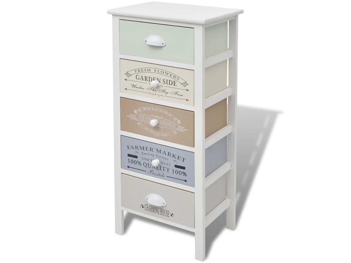 Maison Exclusive - Mueble De Almacenaje Estilo Francés Con 5 Cajones Madera