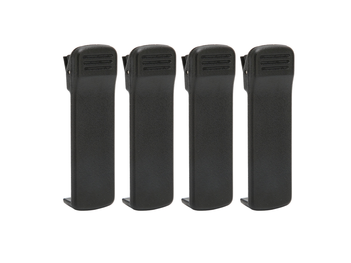 Kit de 4 clips de cinturón resistentes y portátiles para radios Motorola CP040, CP140, CP150 y CP160 CHABERLU