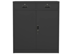 Armario de oficina 90x40x102 cm acero antracita MAISON EXCLUSIVE