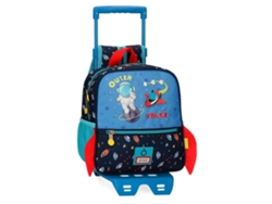 Mochila preescolar ENSO Outer Space con carro 25cm