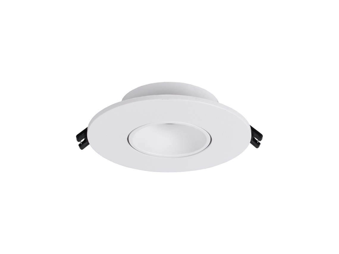 Aro para Foco de Empotrar Oniro Redondo Alt.2 9Xd.11Cm Policarbonato Pc Blanco Ref:111981201 FERRIMEX