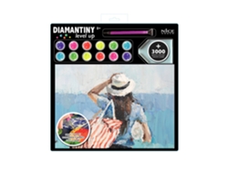 Pintar con Diamantes Mujer en la Playa NICE Diamantiny 96353 Azul