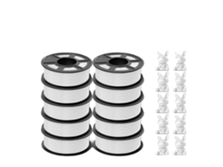 Filamento 3D resistente a impactos, compatible con la mayoría de impresoras 3D, 10 kg, ABS blanco OEM