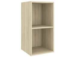 Mueble de TV de pared en madera de roble, Sonoma, MAISON EXCLUSIVE (37x37x72 cm)