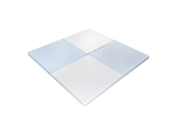 Tapete azul para bebé de 120x120x5 cm. Desmontable y plegable. 3 en 1 Xaluca