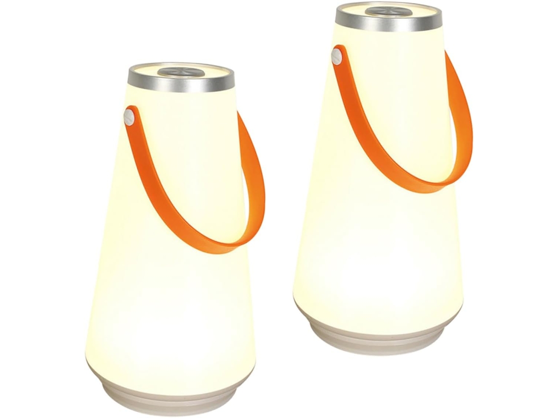 Juego De 2 Luces Led De Plástico Para Dormitorio