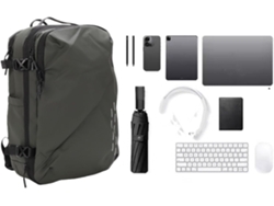 Mochila de compresión al vacío, impermeable, expandible, para portátil, capacidad de 25 a 60 litros.