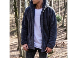 2026-abrigo De Invierno Para Hombre Con Piel Falsa Teddy Bear Felpa Suave Amplio Manga Larga Caliente Ycx M Cor Azul