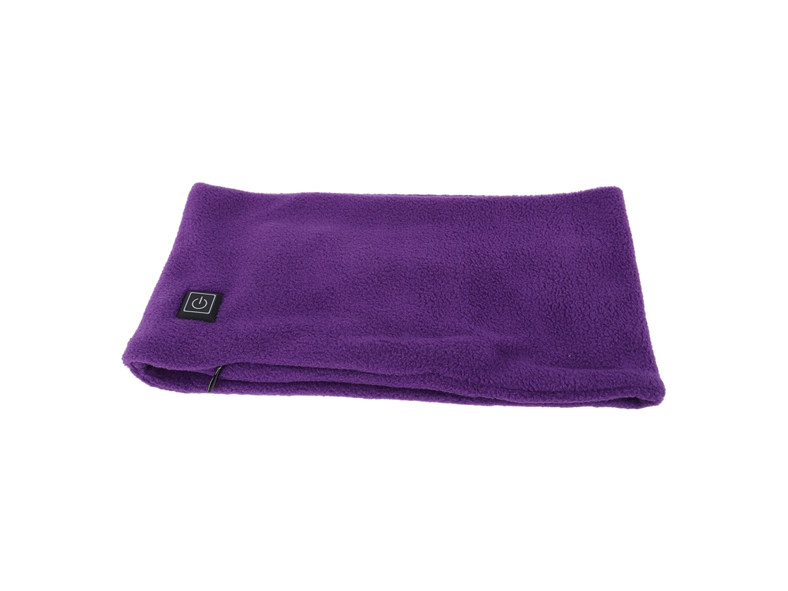 Bufanda Eléctrica Térmica Para Hombre Y Mujer Con Usb Para Ciclismo Al Aire Libre En Invierno, Color Morado.