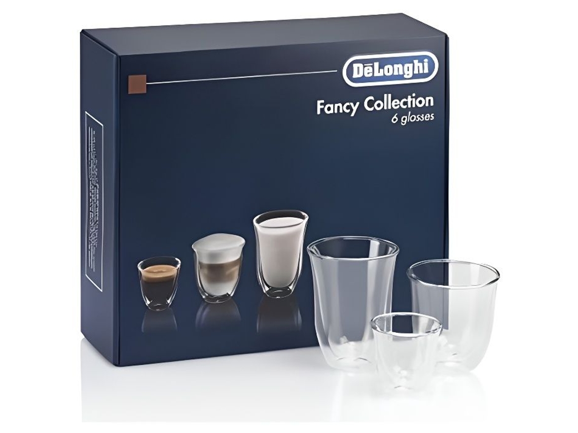 Vasos Thermo Delonghi Elegant Box 6 piezas Vidrio de borosilicato de doble pared