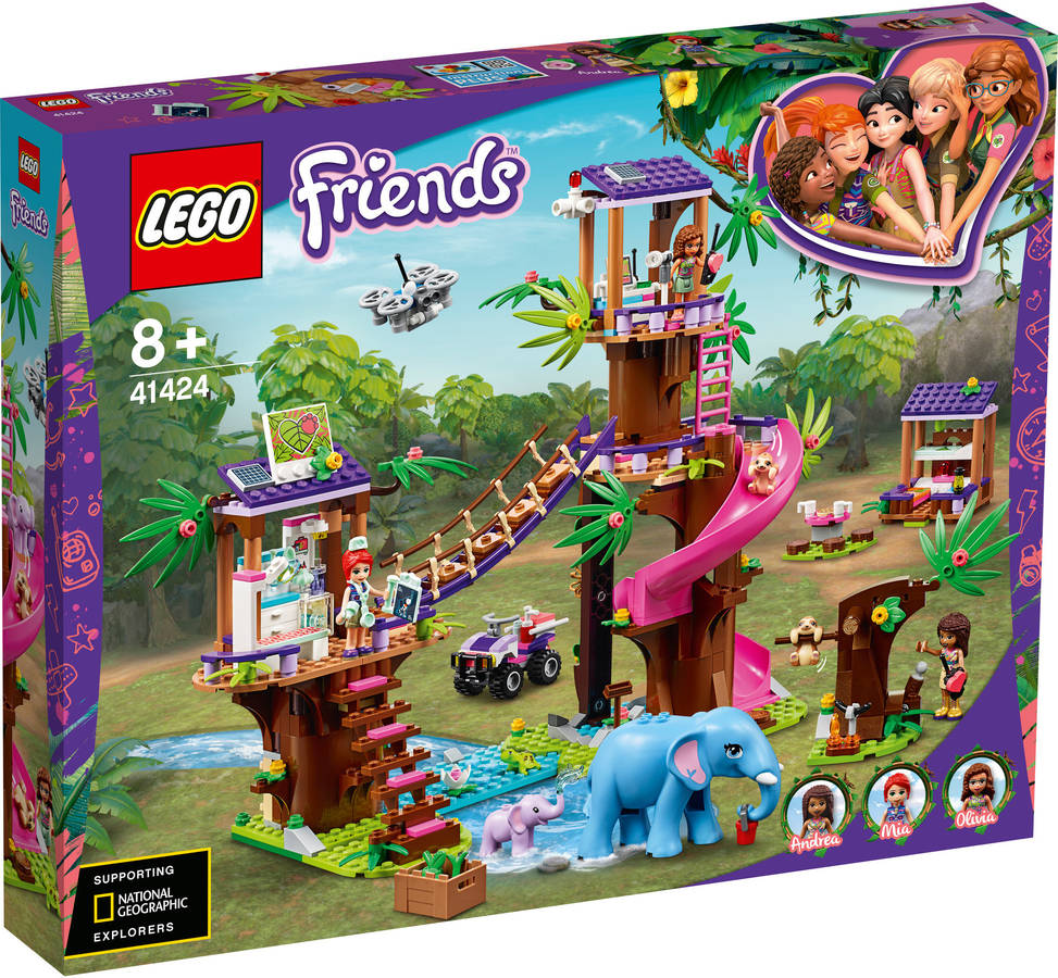 LEGO Friends: Base De Rescate De La Jungla (Edad Mínima: ‍8 - 648 Piezas)