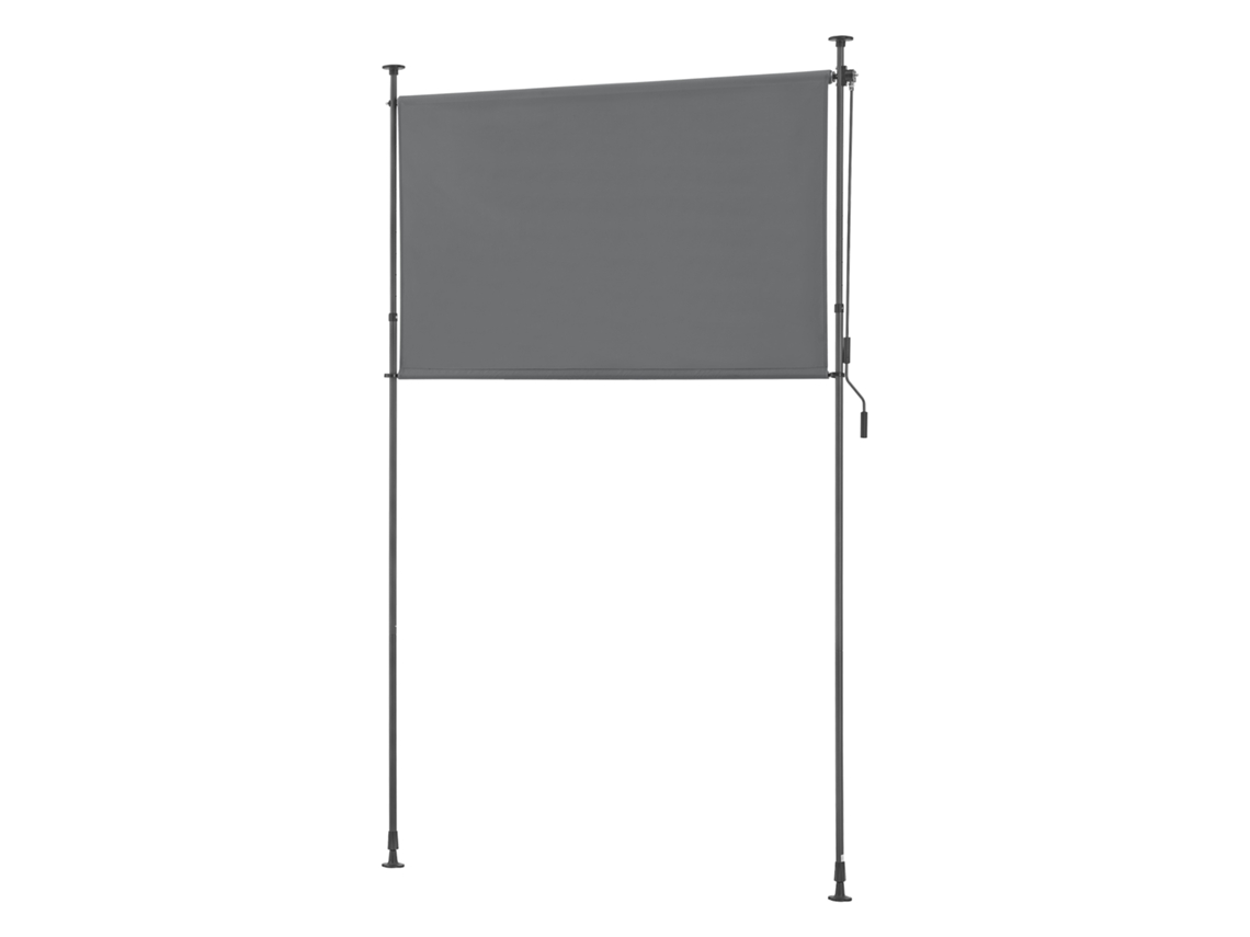 Persiana enrollable para exteriores Cimarra poliéster 200 x 270 x 310 cm gris oscuro pro.tec