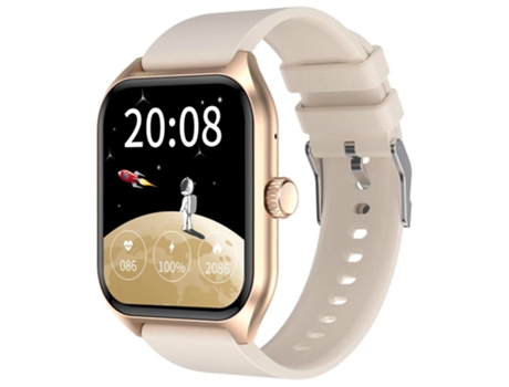 Smartwatch OHPA Qx5 Freqüência Cardíaca Spo2 Bp Temperatura Monitor Smartwatch Monitor De Saúde Bt Chamada Atividade Rastreador amarelo