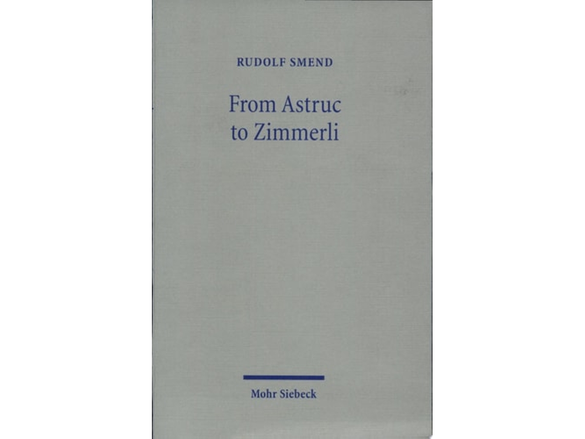 Libro From Astruc To Zimmerli De Rudolf Smend (inglés)