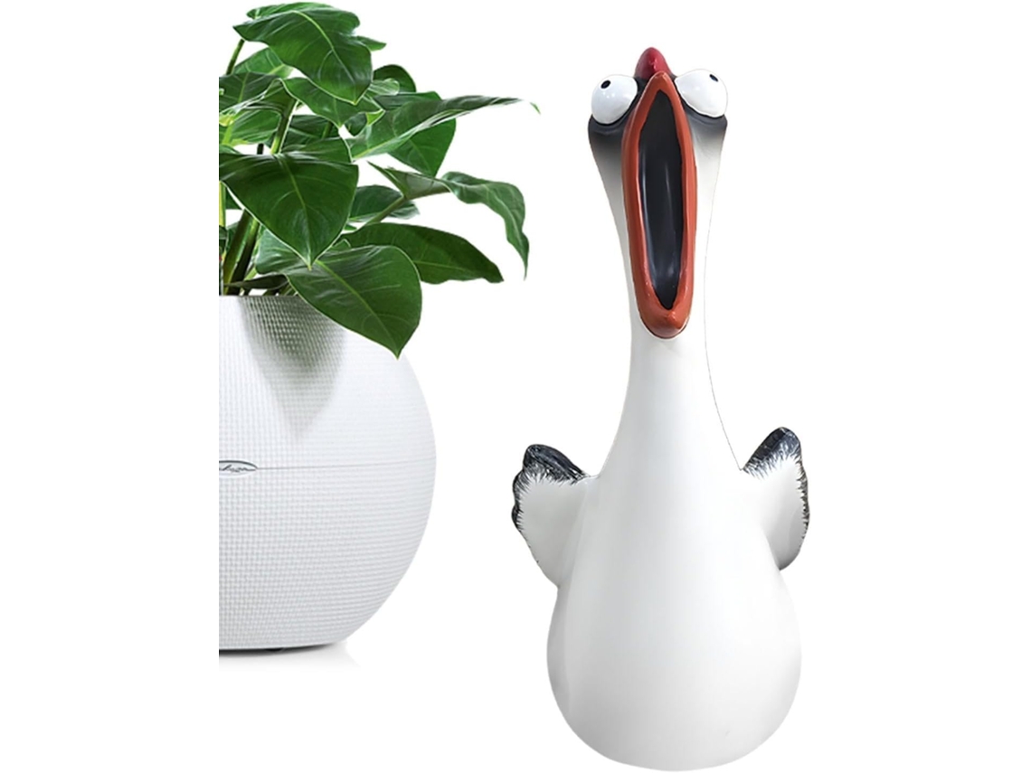 Figura De Pollo Chillón, Cuello Largo, Adorno Único, Gallo, Patio, Decoración De Jardín Exterior, Broma, Pollo