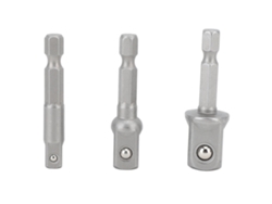 3 Adaptadores Para Llave De Taladro Eléctrico Con Cable De Extensión De Acero Inoxidable Hexagonal De 1/4, 3/8 Y 1/2 Pulgada.
