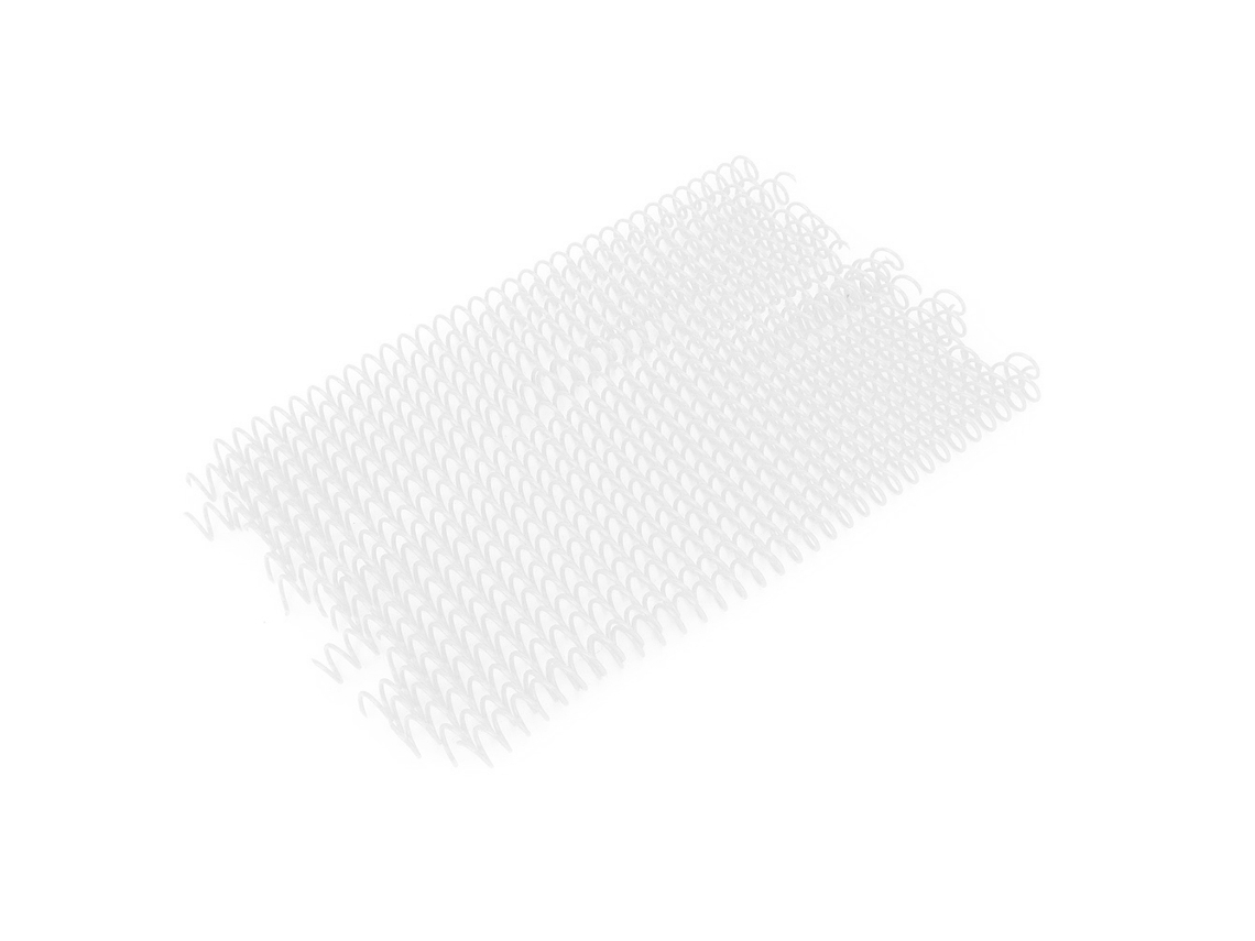 20 Piezas Anillos De Enlace Plástico De Hoja Suelta Espiral De Resorte 30 Agujeros 11mm Blanco Para Papel A4