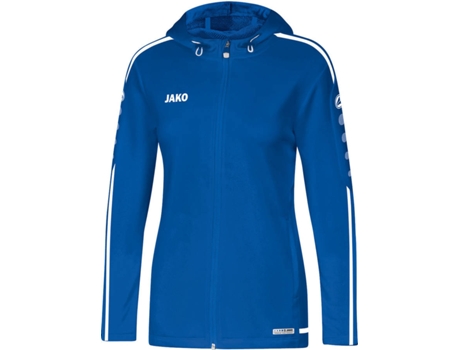Chaqueta JAKO Femme Capuche Striker 2.0 (Azul Royal y Blanco - 34)