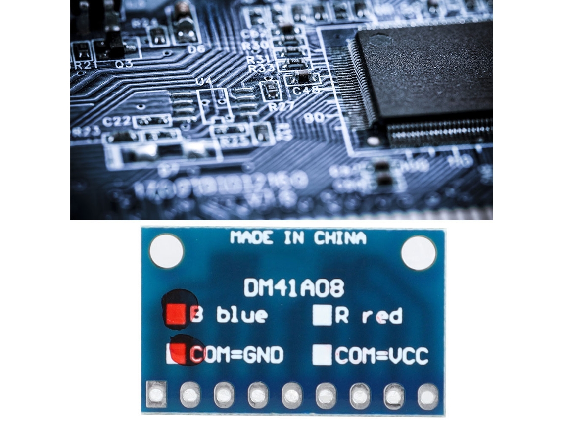 Omni-kit De Módulos Led Azul Catodo Común Sin Pines Para Breadboard 3d Printer Mcu Arm 3-24v