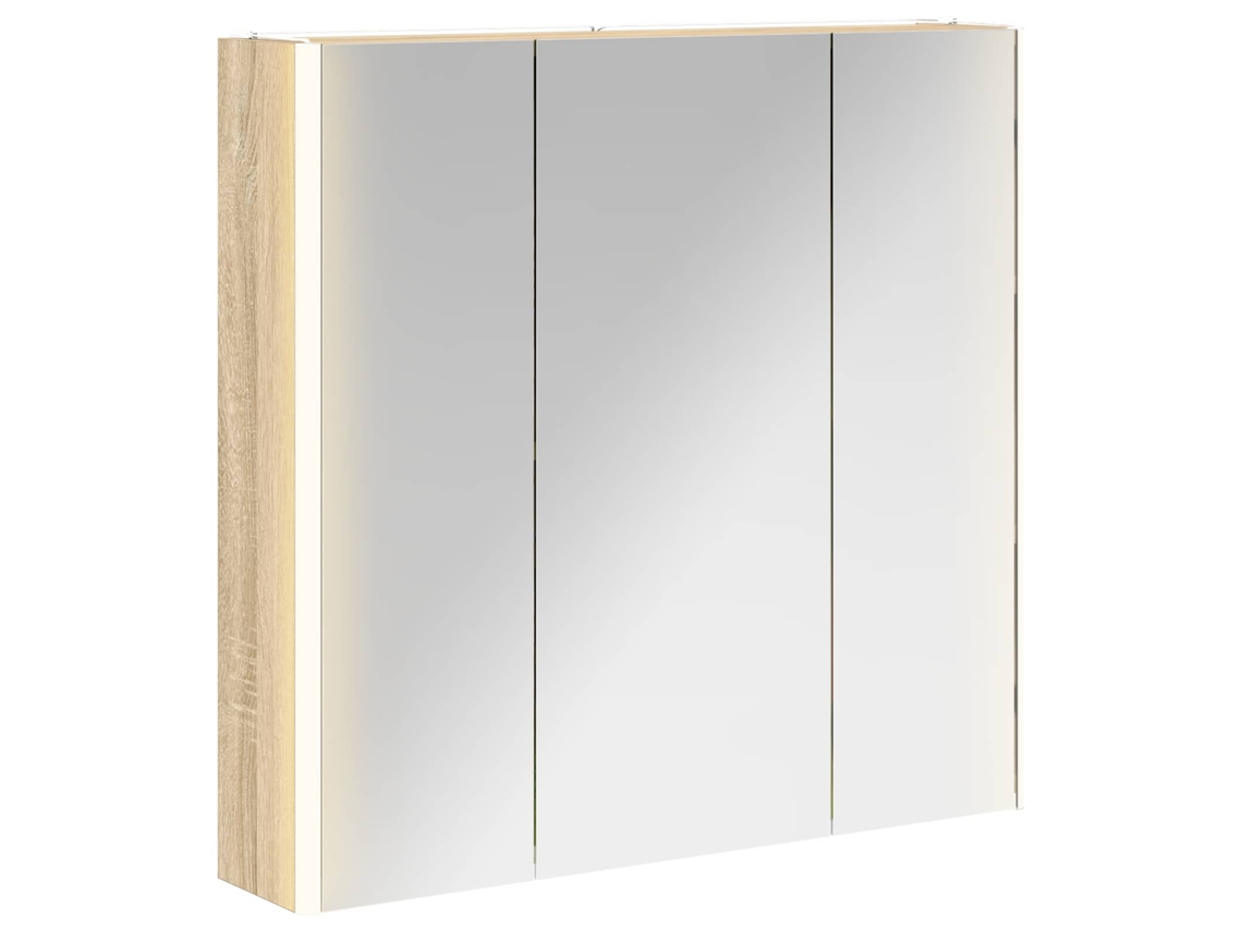 Maison Exclusive - Armario Con Espejo De Baño Roble Sonoma 73.5 X 15.5 X 70 Cm